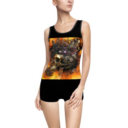 Fairy Queen's Skull on Fire swimsuit