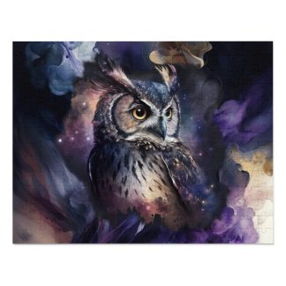 Mystic Owl's Amethyst Enigma