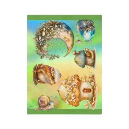 Topsy Turvy Toadstool Jam Velveteen Minky Blanket - Image 4