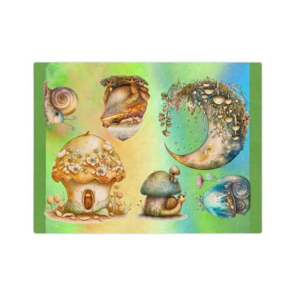 Topsy Turvy Toadstool Jam Velveteen Minky Blanket