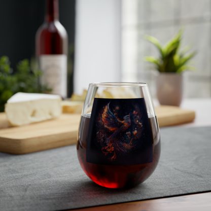 Blue Phoenix Stemless Wine glass - Image 5