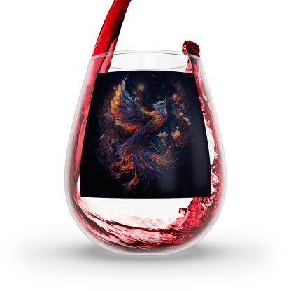 Blue Phoenix Stemless Wine glass - Image 6