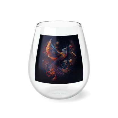 Blue Phoenix Stemless Wine glass